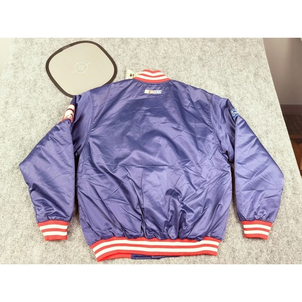 VTG Chase Authentics Rusty Wallace Miller Time NASCAR Jacket Blue Men Size‎ XXL
